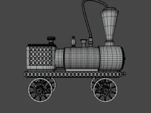 Old Toy Train 3D Model