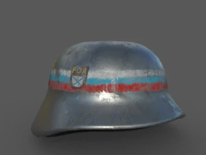 Casco dell'Esercito di Liberazione Russo Modello 3D