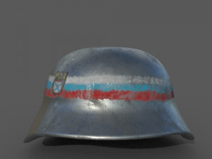Russian Liberation Army Helmet Model 3D