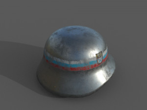 Russian Liberation Army Helmet Model 3D