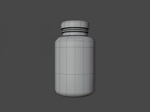 Pills-Health Bottle Free low-poly Modelo 3D