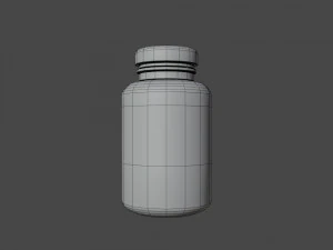 Pills-Health Bottle Free low-poly 3D Model