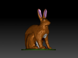 hare figure 3D Print Model