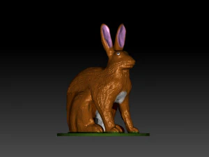 hare figure 3D Print Model