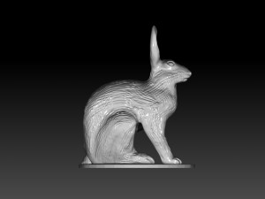 hare figure 3D Print Model