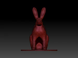 hare figure 3D Print Model
