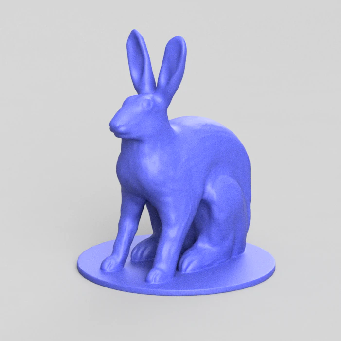 hare figure 3D Print Model .c4d .max .obj .3ds .fbx .stl .blend