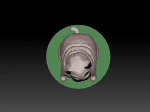 dog figure 3D Print Model