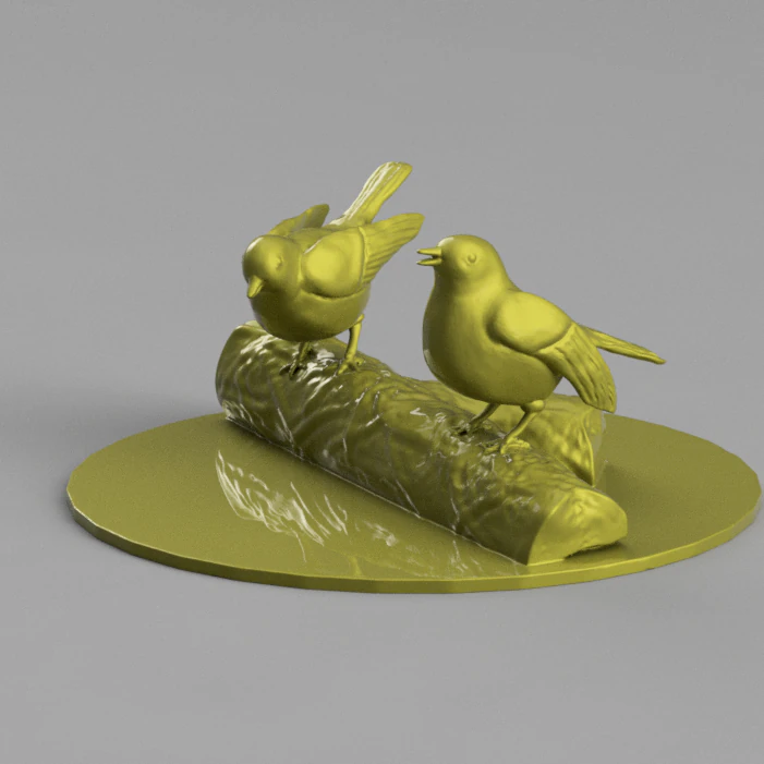 birds figure 3D Print Model .c4d .max .obj .3ds .fbx .stl .blend
