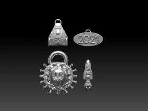 new year and christmas pack 3D Print Model