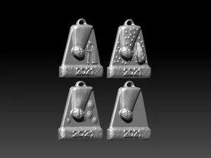 new year and christmas pack 3D Print Model