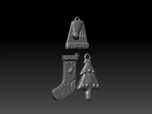 new year and christmas pack 3D Print Model