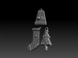 new year and christmas pack 3D Print Model