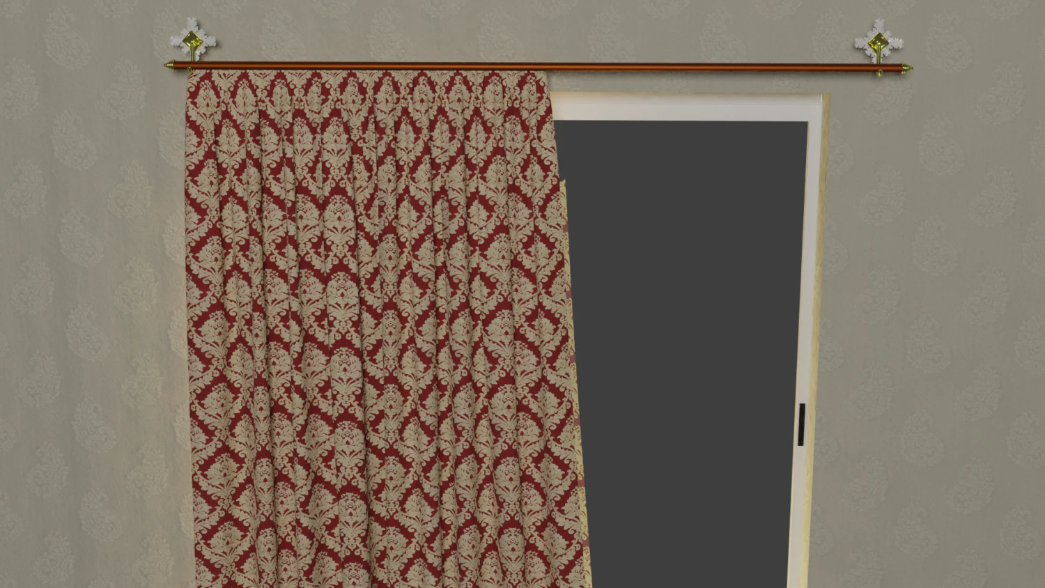 curtain modeling by blender 3D Model .c4d .max .obj .3ds .fbx .stl .blend 