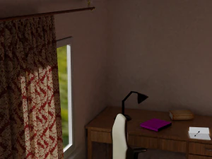 curtain modeling by blender 3D Model