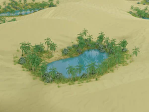 vaha manzarası blender ile 3 boyutlu modelleme 3D Model