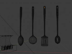 ferramentas de cozinha1 modelagem 3D pelo liquidificador Modelo 3D