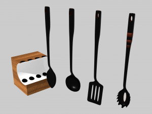 cooking tools1 3d modeling by blender 3D 模型