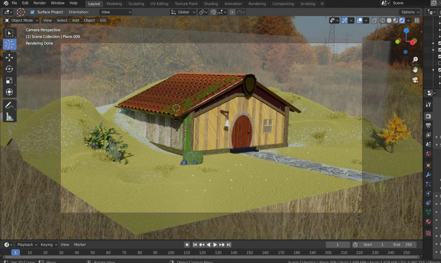 viking house 3d modeling by blender 3D Model .c4d .max .obj .3ds .fbx .stl .blend 