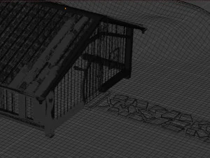 viking house 3d modeling by blender 3D Model