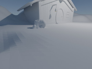 viking house 3d modeling by blender Modèle 3D