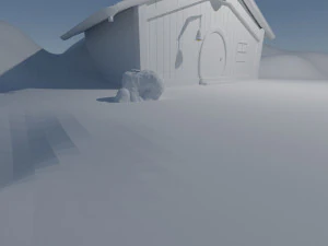 viking house 3d modeling by blender 3D Model