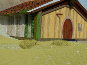 viking house 3d modeling by blender Modèle 3D