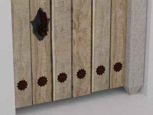 wood door 3D Model
