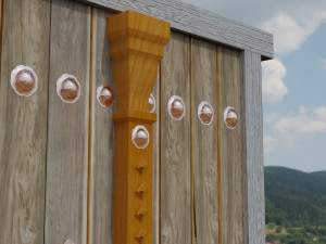wood door Model 3D