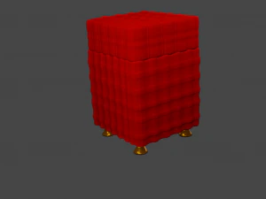 padded stool 3D Model