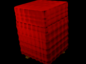 padded stool 3D Model