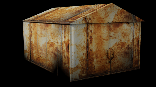 ussr garage 3D Model .c4d .max .obj .3ds .fbx .stl .blend 