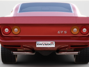 Generic american muscle car 3D Модель
