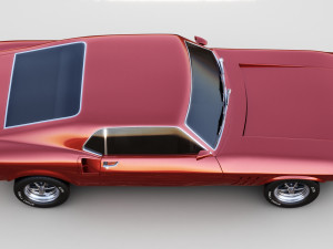 Generic american muscle car 3D Модель