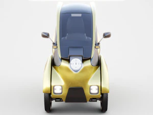 Concept 3 wheel electric vehicle 3D Model