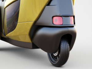 Concept 3 wheel electric vehicle Modèle 3D