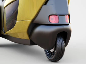 Concept 3 wheel electric vehicle 3D Model