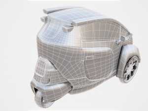 Concept 3 wheel electric vehicle Modèle 3D
