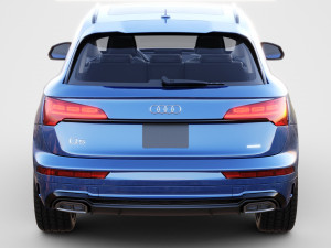 Audi Q5 2021 with interior and open doors Modello 3D
