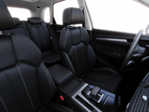 Audi Q5 2021 with interior and open doors Modello 3D