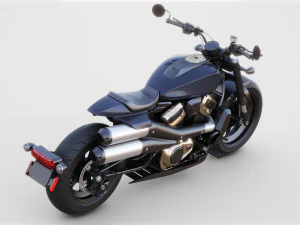 Generic American motorcycle 3D Model
