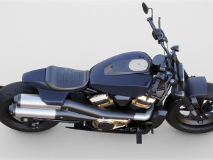 Generic American motorcycle Modelo 3D