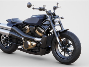 Generic American motorcycle Modelo 3D