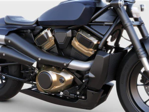 Generic American motorcycle 3D Model