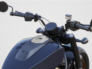 Generic American motorcycle Modelo 3D