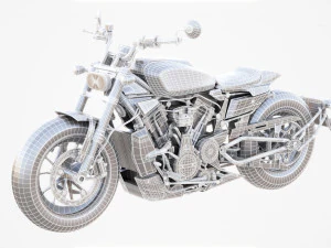 Generic American motorcycle 3D Model