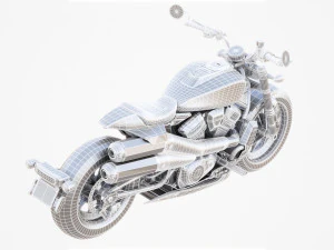 Generic American motorcycle 3D Model