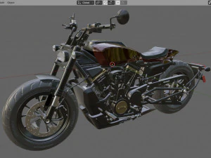 Generic American motorcycle 3D Model