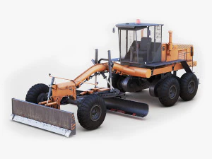 Автогрейдер 3D Модель