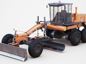 Motor Grader 3Dモデル